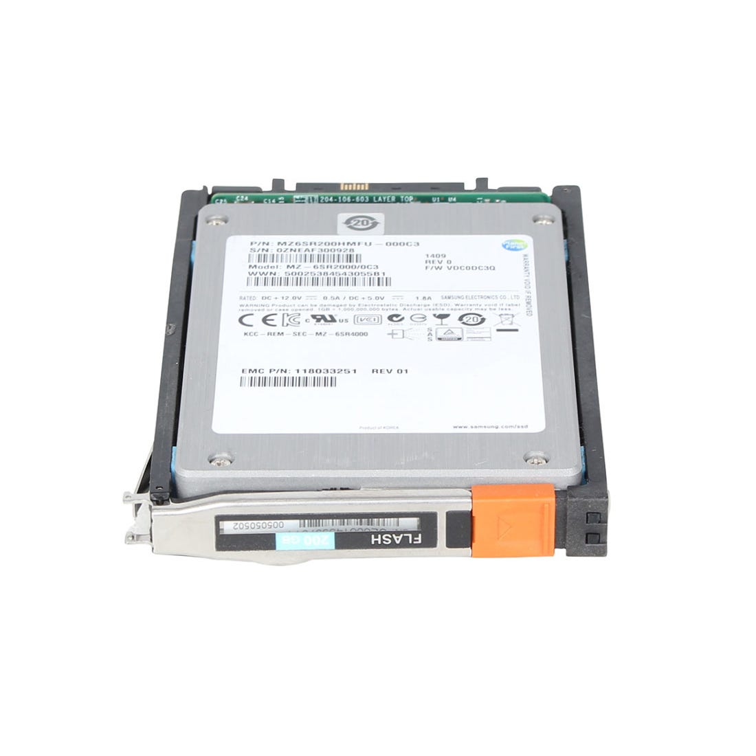 EMC 200GB SAS 2.5" SSD