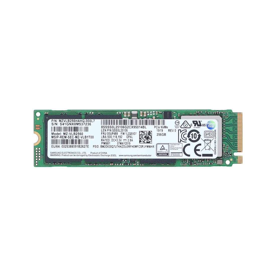 Dell 256GB NVME M.2 SSD