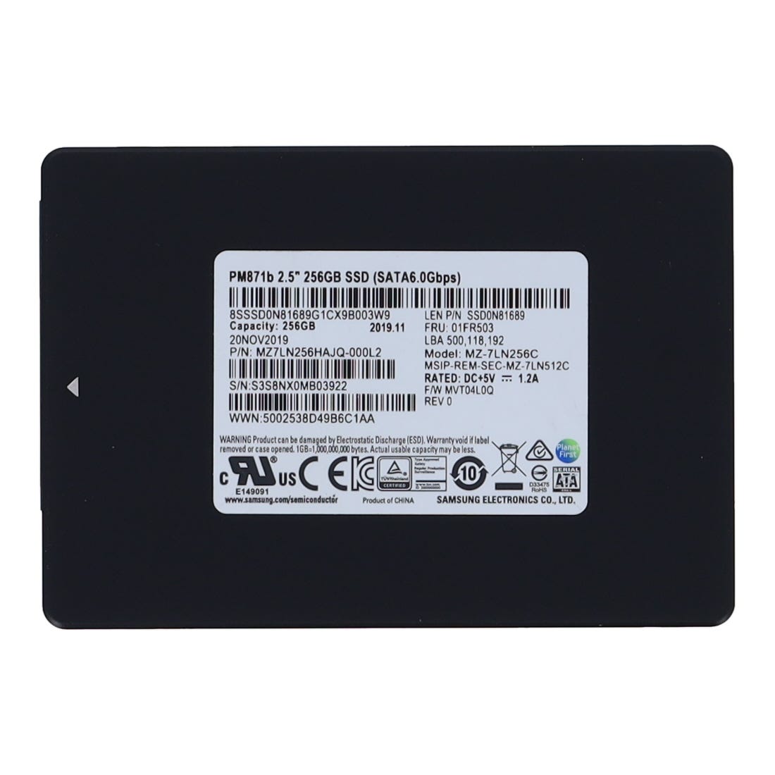 Dell 256GB SATA SSD
