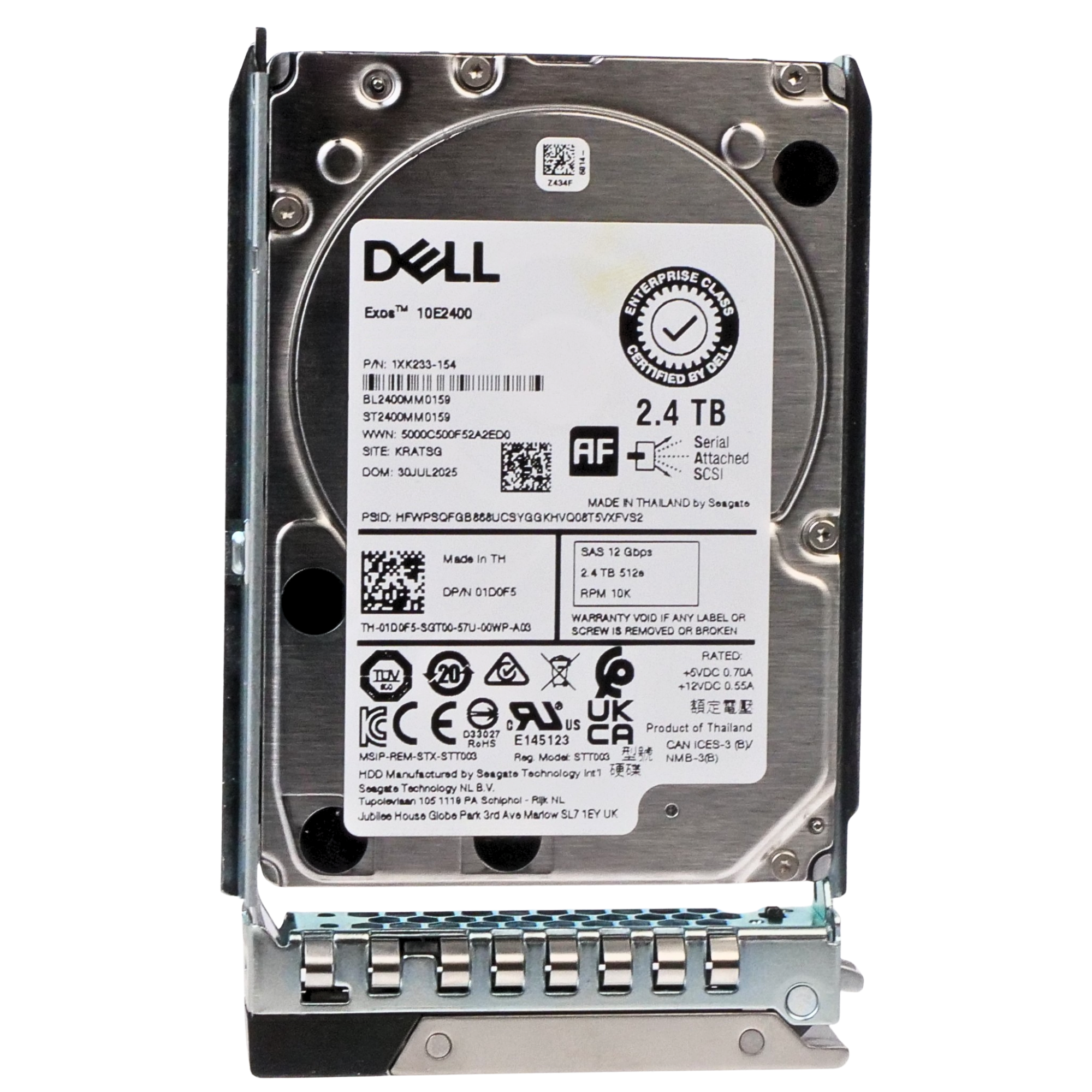 Dell 2.4TB SAS 2.5" HDD