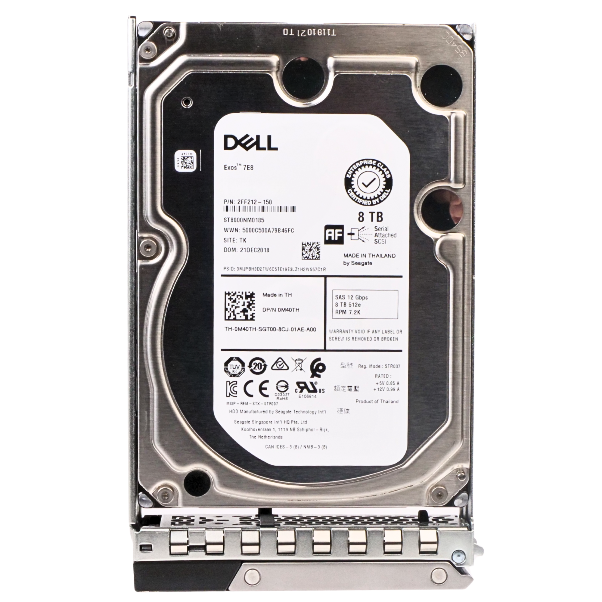 Dell 8TB SAS 3.5" HDD