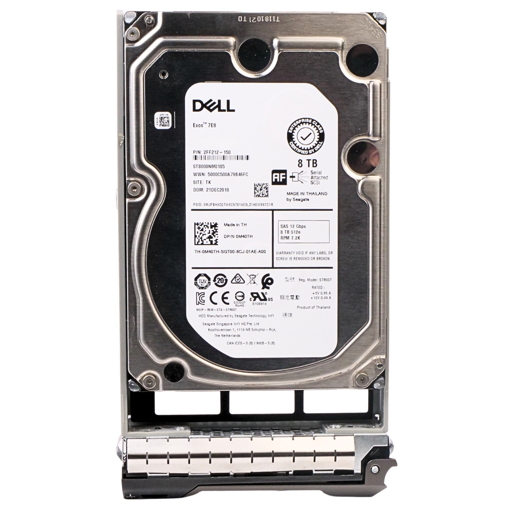 Dell 8TB SAS 3.5" HDD