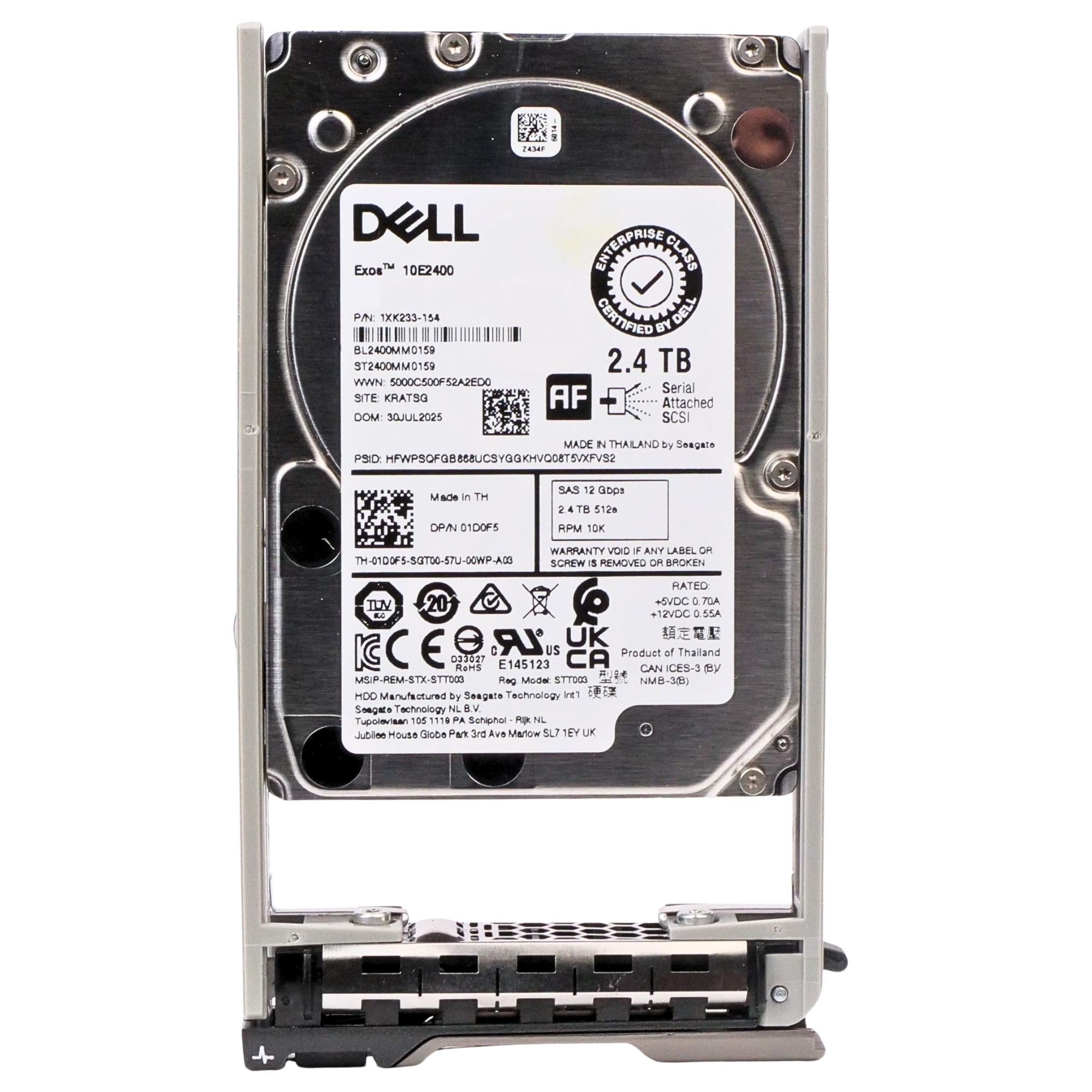Dell 2.4TB SAS 2.5" HDD