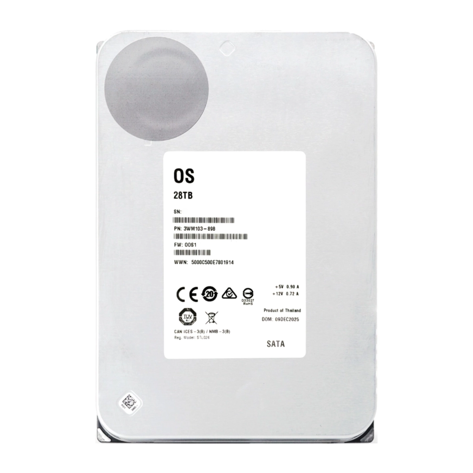 White Label 28TB SATA 3.5" HDD