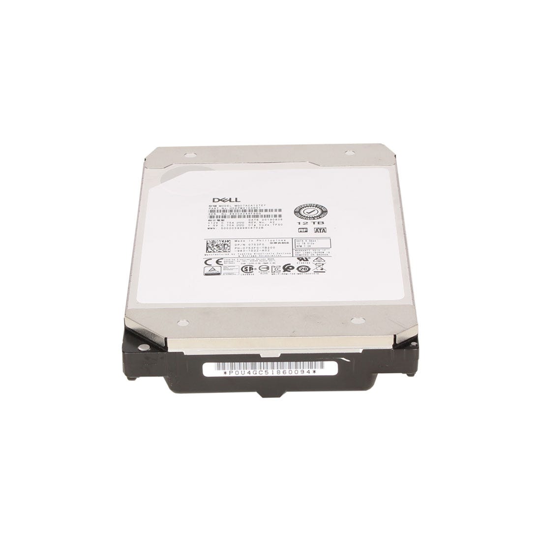 Dell 753F0 12TB SATA 6GBPS 512e 3.5" Drive MG07ACA12TEY HDEPW41DAB51
