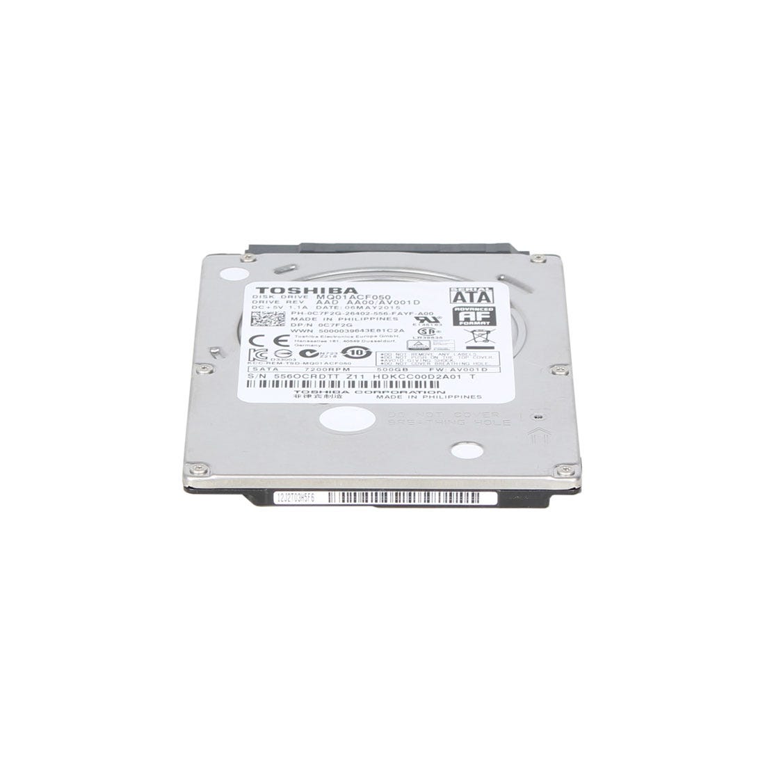 Dell C7F2G 500GB 7.2K SATA 2.5 6G SLIM PC HDD