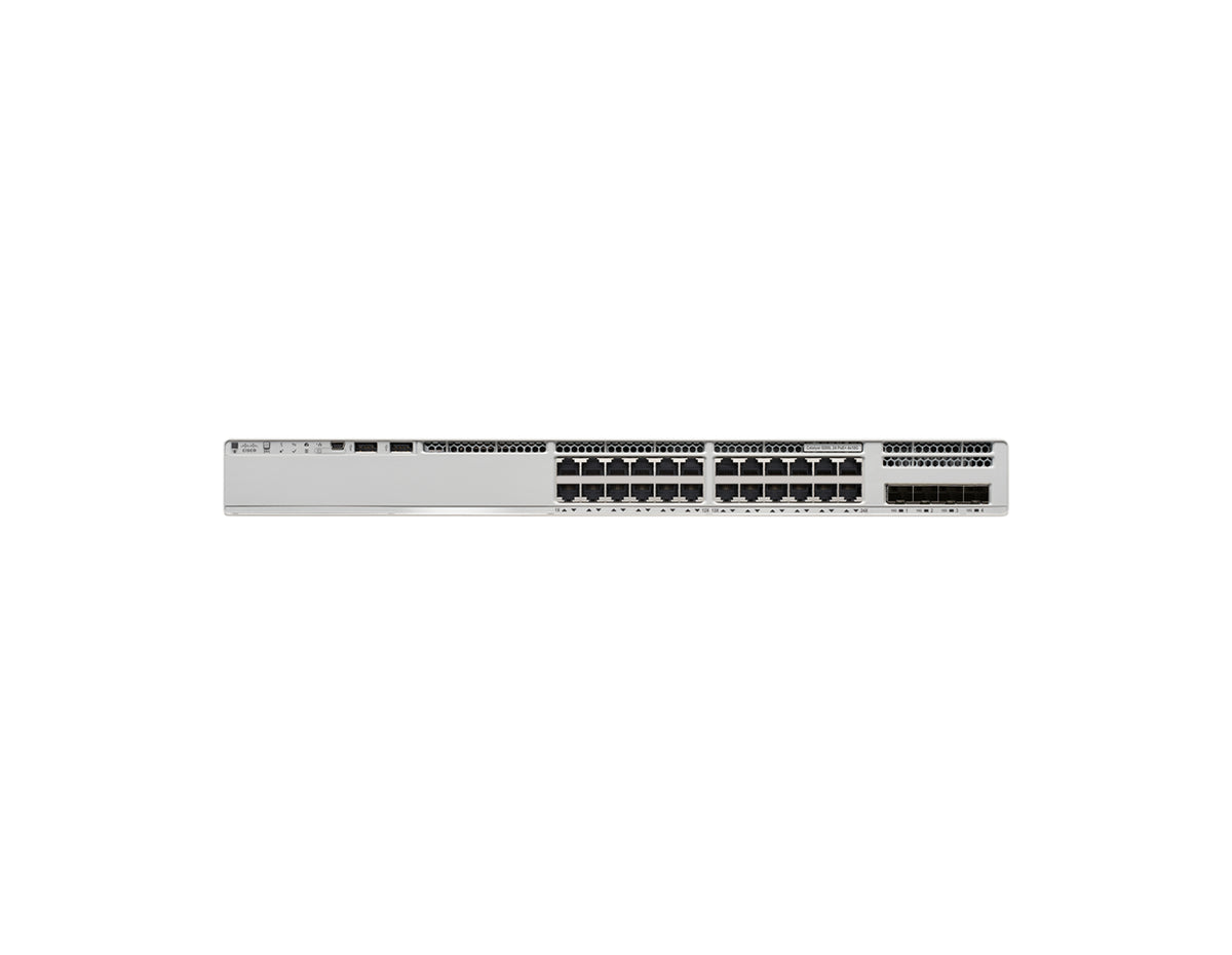 CISCO C9200L-24P-4X-A - Cisco Catalyst 9200L Series 24-Port PoE+ switch (24x 1G Base-T, 4x SFP+) with 1x 600W PSU Network Advantage