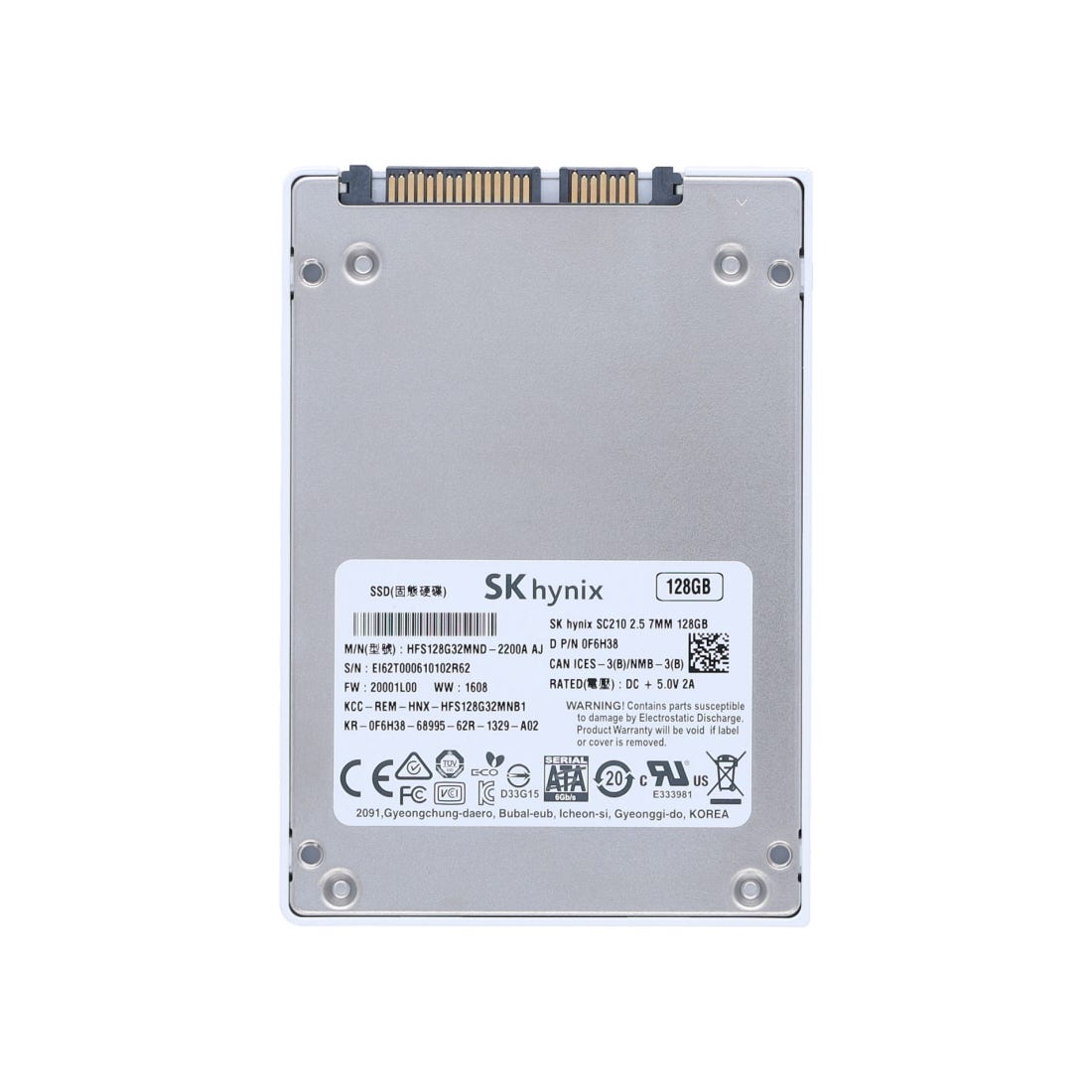 Dell F6H38 128GB SSD SATA 2.5 6G