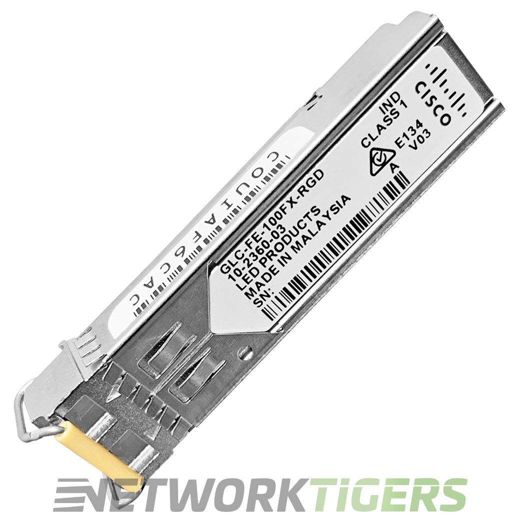 Cisco GLC-FE-100FX-RGD Rugged SFP LC Multi-Mode SFP Transceiver