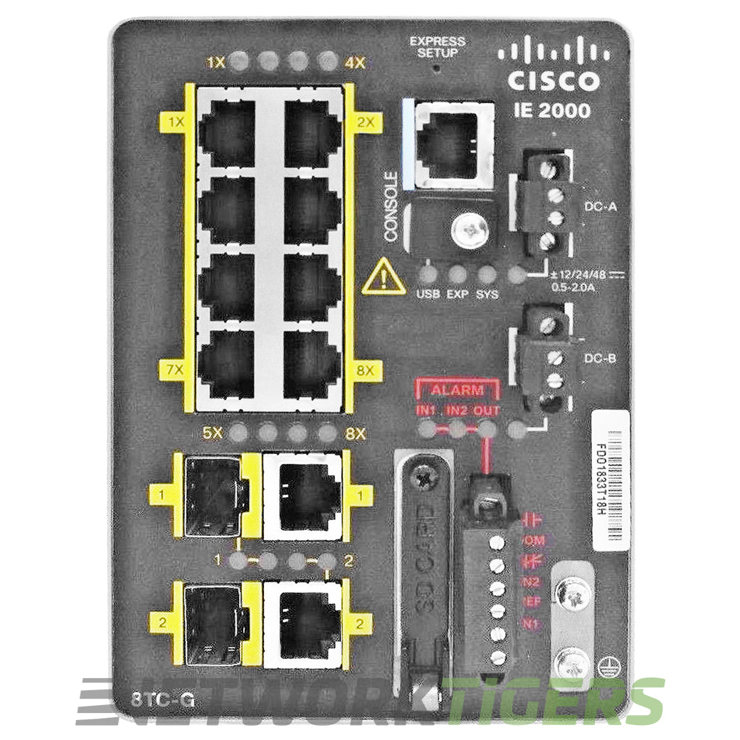 IE-2000-8TC-G-E Cisco 2000 series 10-port Managed Switch