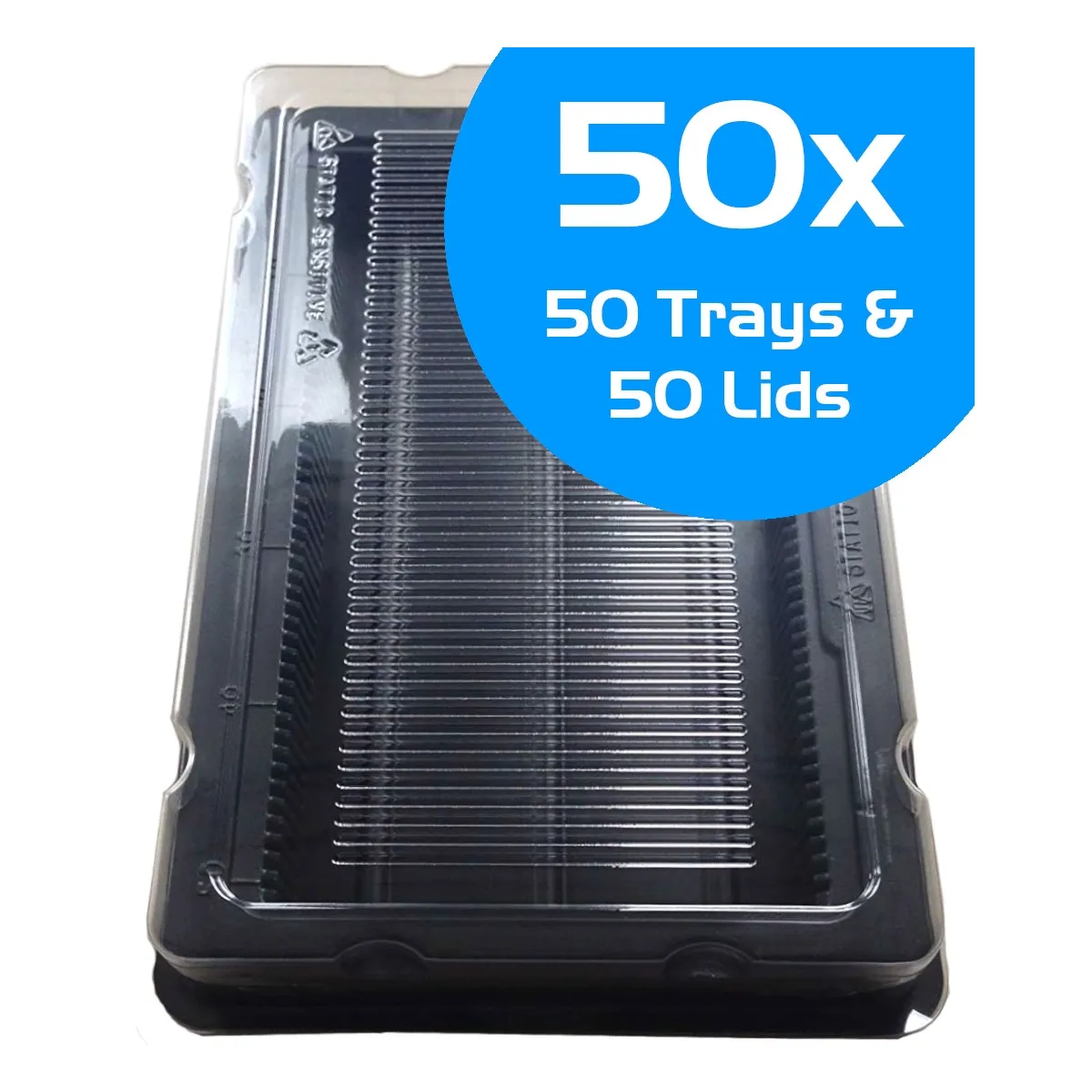 50x DIMM DDR DDR2 DDR3 DDR4 DDR5 RAM Memory Antistatic Box 50x Memory Storage Tray Holder