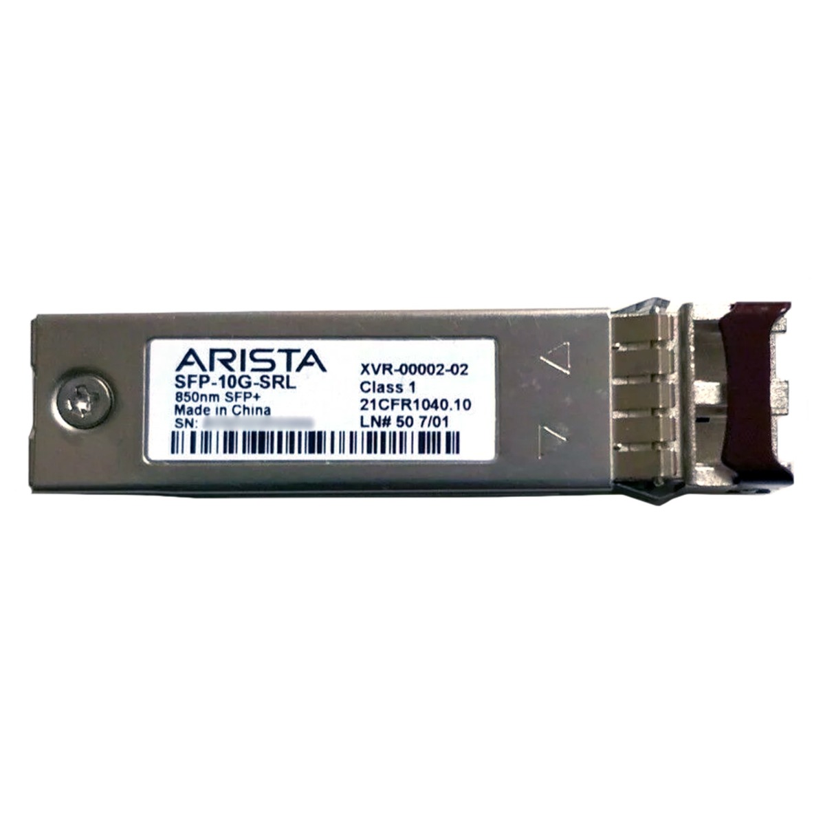 Arista SFP-10G-SRL 10G MMF SRL LC SFP+ 100M 850nm Mini GBIC