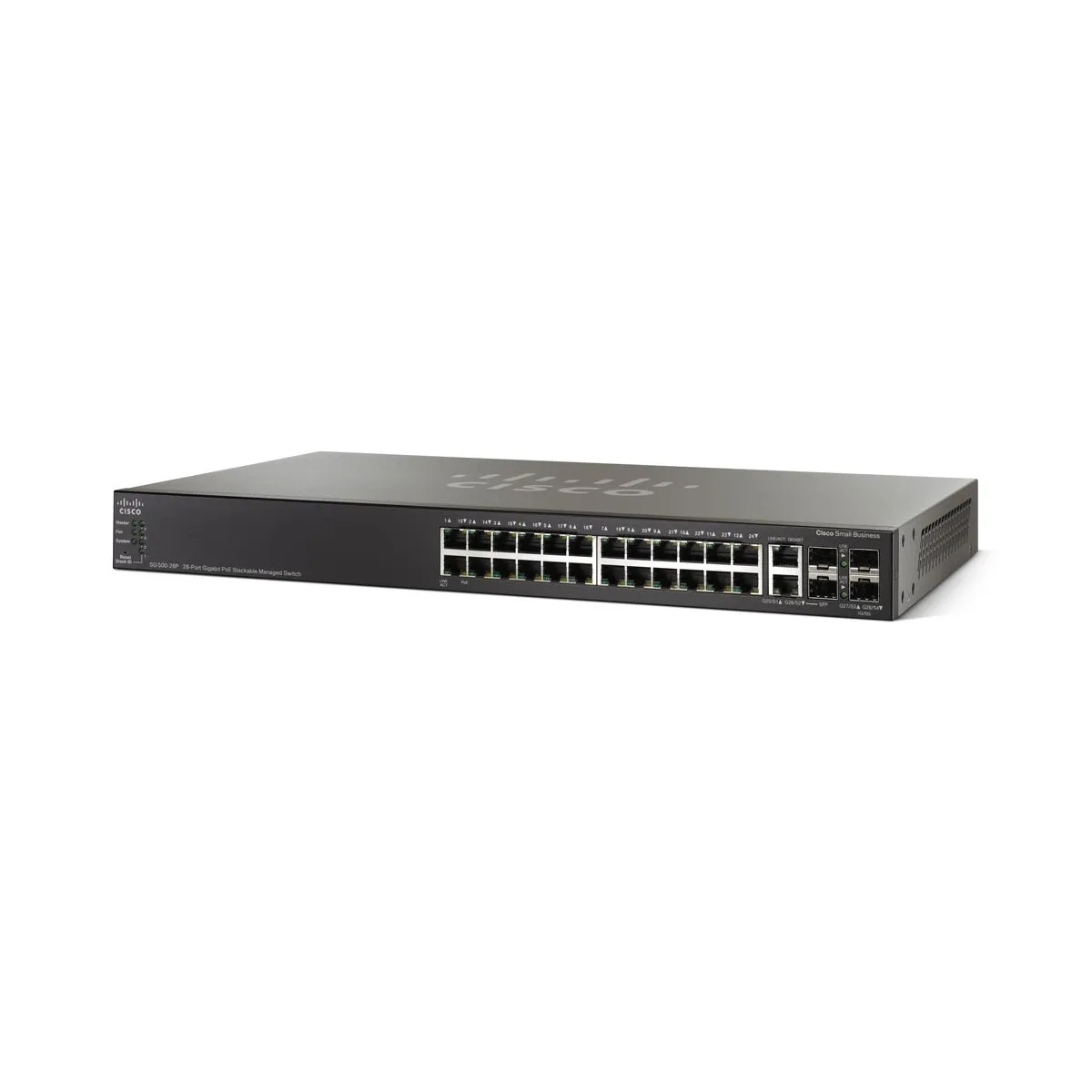 Cisco SG500-28P-K9 - 28x RJ-45, 4x SFP 1Gbps PoE+ Managed Switch