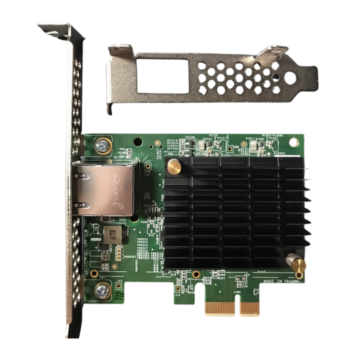 5Gbps, 2.5Gbps, 1Gbps (Single Port) RJ-45 NIC - Aquantia AQN-108 - New