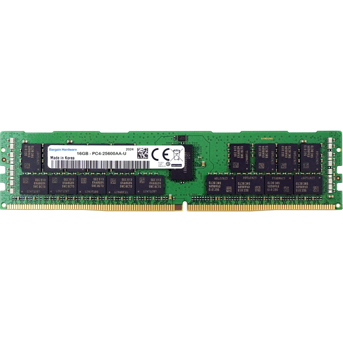 16GB - PC4-25600AA-U (1RX8, DDR4-3200MHz) Unbuffered RAM