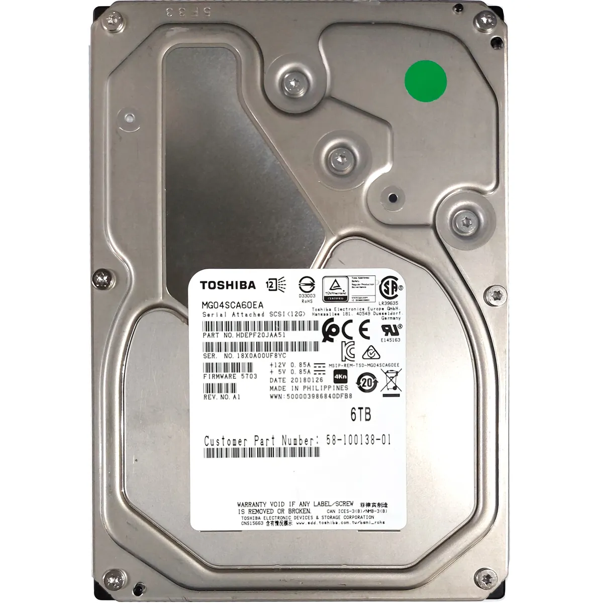 Cisco 6TB (LFF 3.5in) SAS-3 12Gbps 7.2K HDD