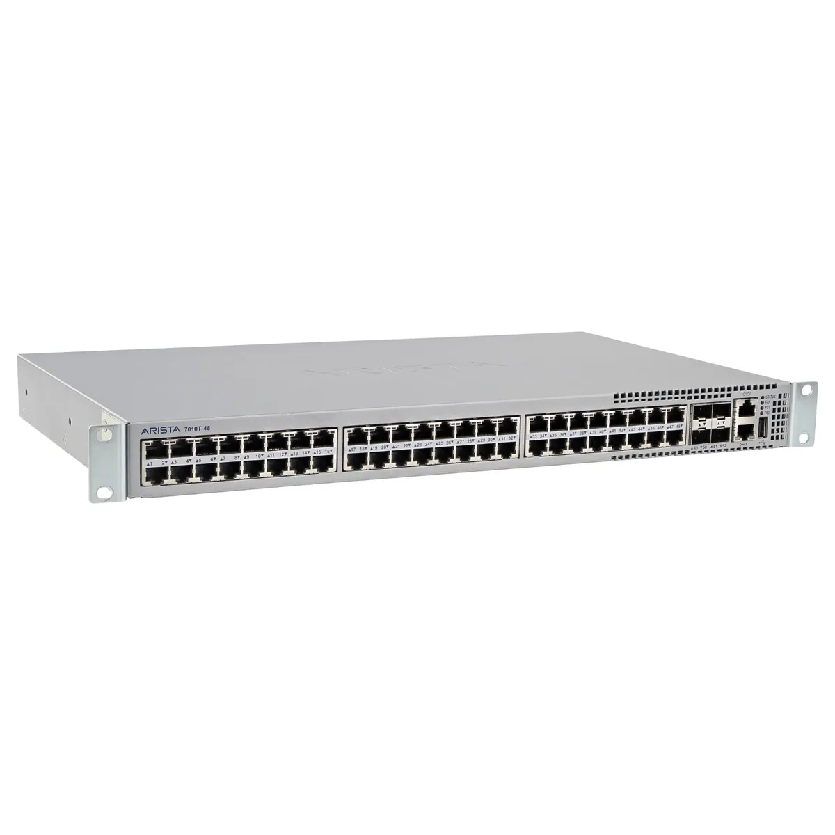 Arista DCS-7010T-48 - 48xRJ-45 1GbE 4x 10GbE SFP+ Managed Switch (No Ears)