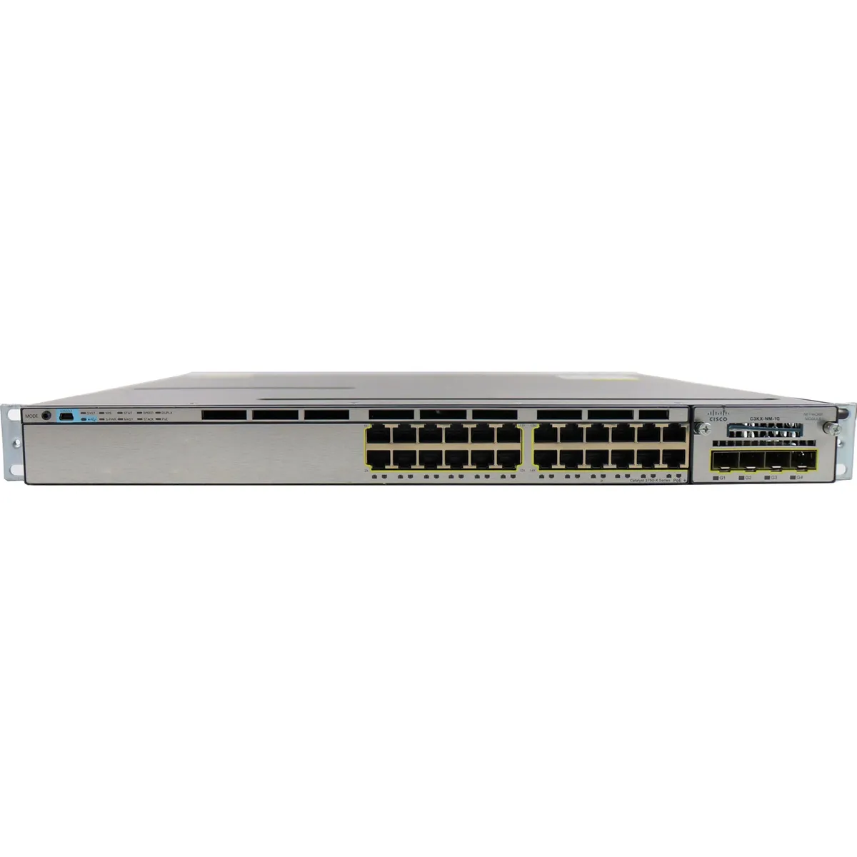 Cisco Catalyst WS-C3750X-24P-S 24xRJ-45 1G PoE+ Managed Switch w/Ears