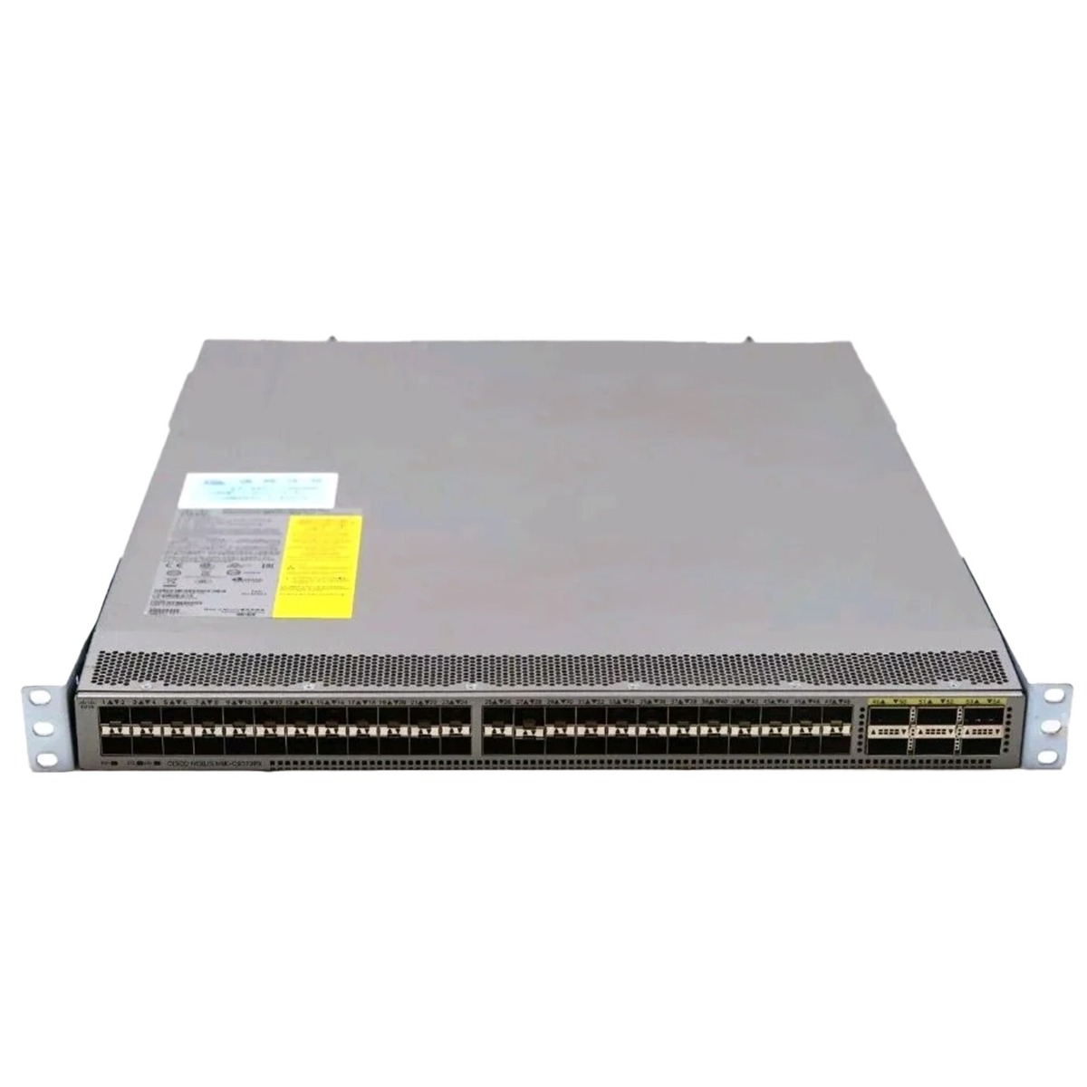 Cisco Nexus N9K-C9372PX-E 48xSFP+ 10G, 6xQSFP+ 40G NX-OS L2/L3 Managed Switch w/Ears & Rail Guide