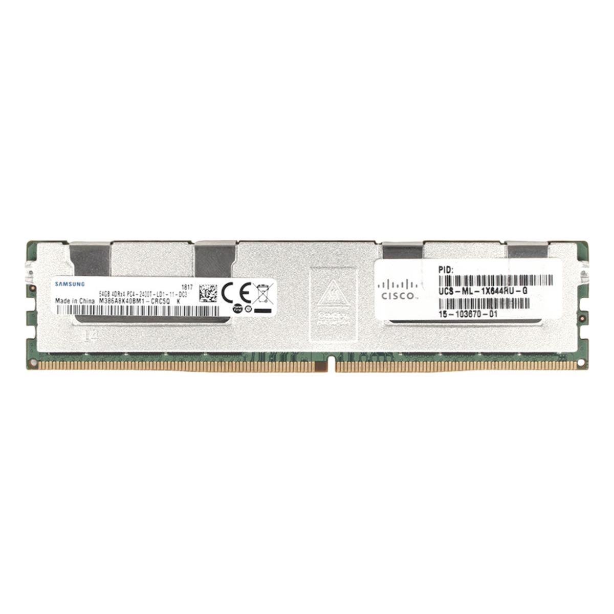 Cisco (15-103670-01) - 64GB PC4-19200T-LR (4DRX4, DDR4-2400MHz) ECC REG Load Reduced RAM