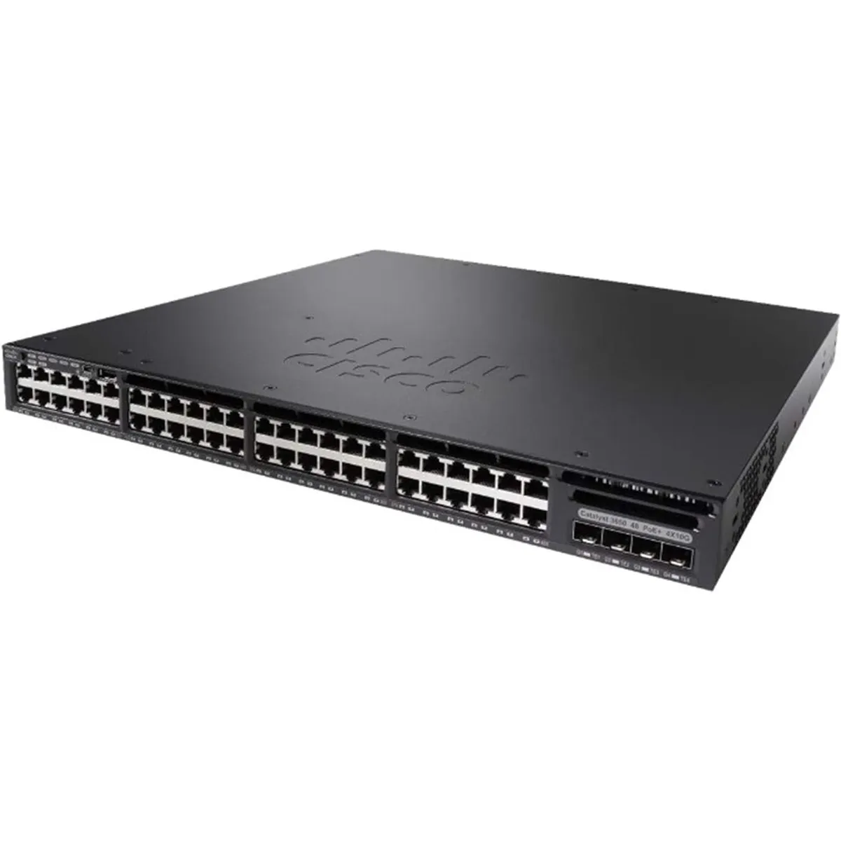 Cisco Catalyst WS-C3650-48PD 48xRJ-45 1G PoE+ iOS XE LAN Base Managed Switch