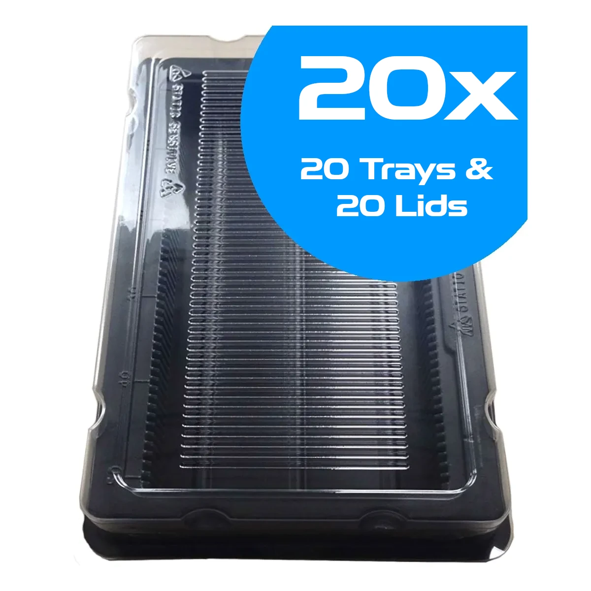 20x DIMM DDR DDR2 DDR3 RAM Memory Antistatic Box 50x Memory Storage Tray Holder