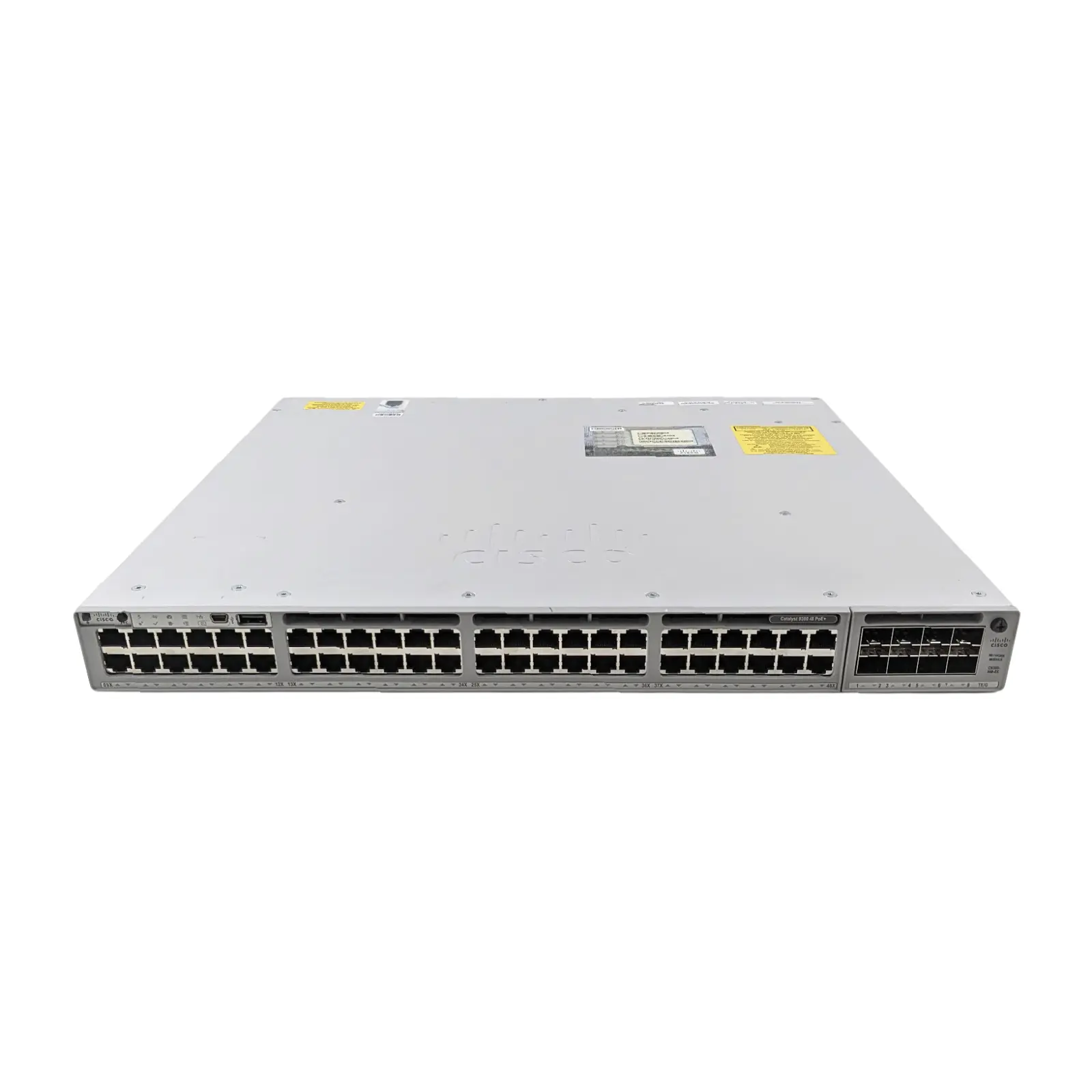 Cisco C9300-48P-E 48xRJ-45 1G 8xSFP+ 10G PoE+ iOS XE Essentials Managed Switch