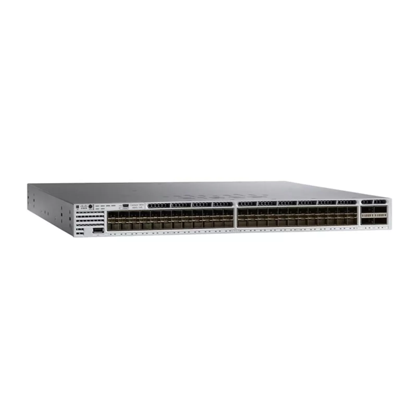 Cisco WS-C3850-48XS-F-S 48xSFP+ 10G 4xQSFP+ 40G iOS IP Base Managed Switch w/Ears 1xPSU