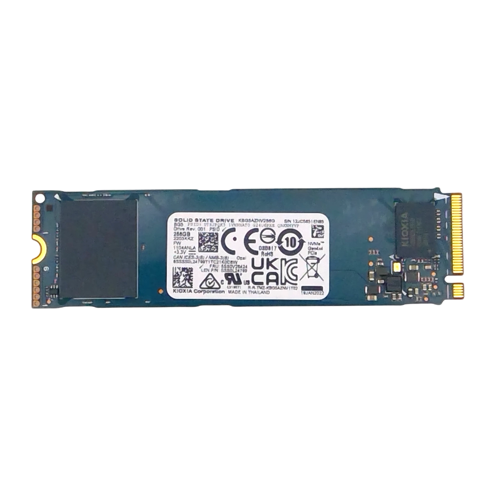 256GB (M.2 2280 M) NVMe PCIe 4.0-x4 SSD