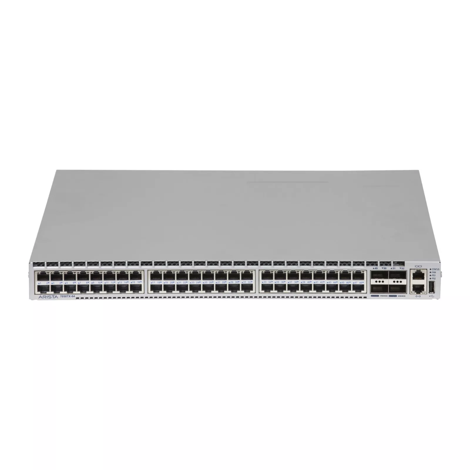 Arista DCS-7050TX-64-F 48xEJ-45 10G 4xQSFP+ 40G Extensible OS Managed Switch