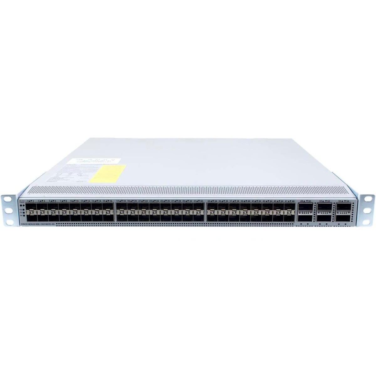 Cisco Nexus N9K-C93180YC-EX 48xSFP28 25G SFP28, 6xQSFP28 100G L2/L3 NXOS Managed Switch w/out Ears
