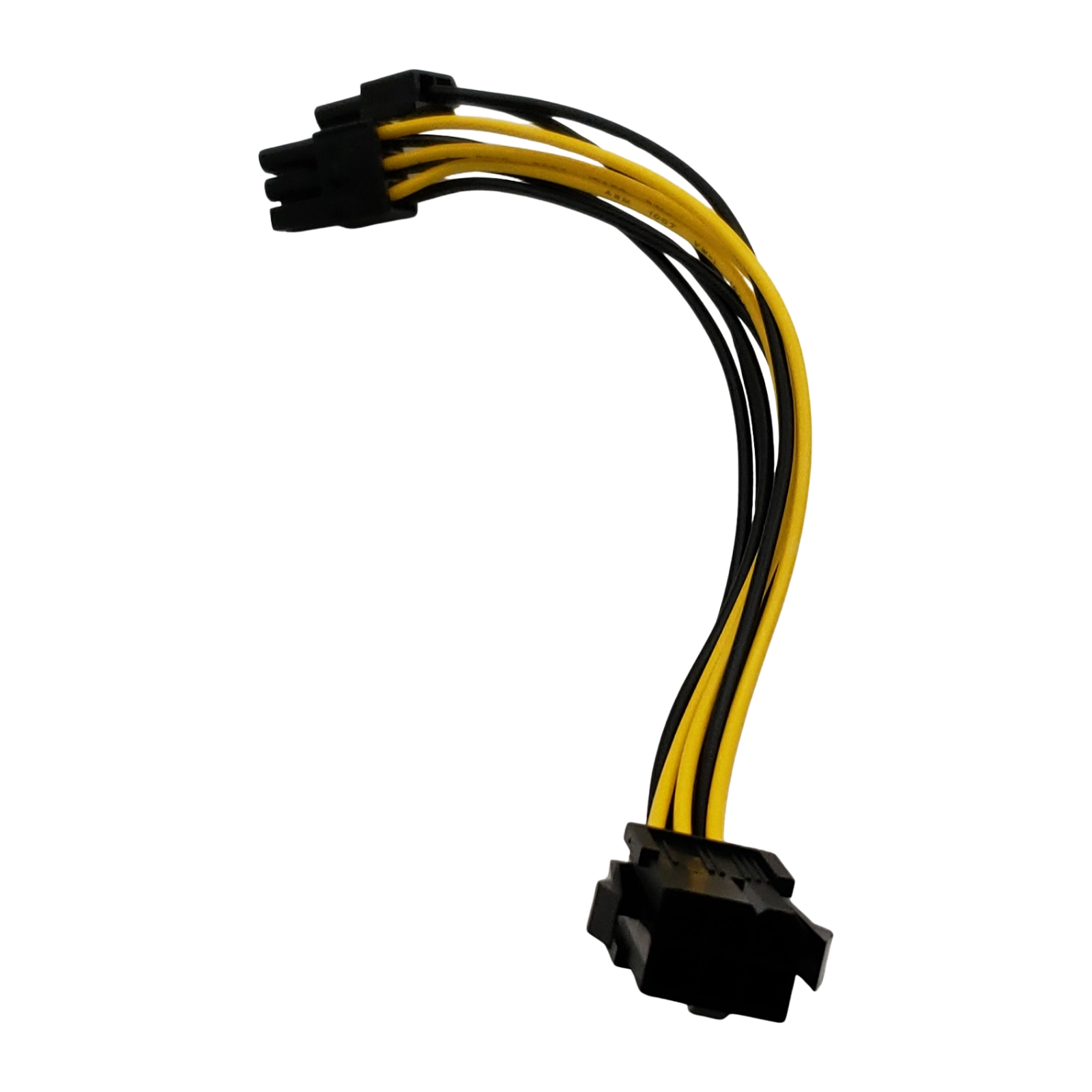 6+2Pin PCIe Male to 6Pin Female GPU Power Cable 6in