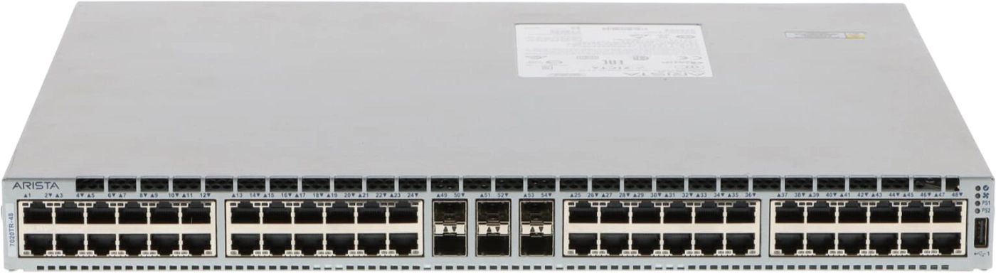 Arista DCS-7020TR-48-R 48xRJ-45 1G 6xSFP+ 10G EOS Managed Switch