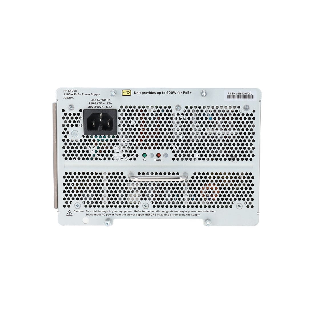 HP 5400R J9829A POE+ 1100W Power Supply