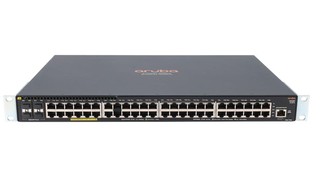 HPE Aruba JL557A 2930F Series 48x 1GB PoE+ RJ-45 4x 1GB SFP Switch
