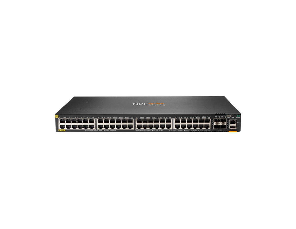 HPE Aruba JL665A CX 6300 Series 48x 1GB PoE+ RJ45 4x 50GB SFP56 Switch