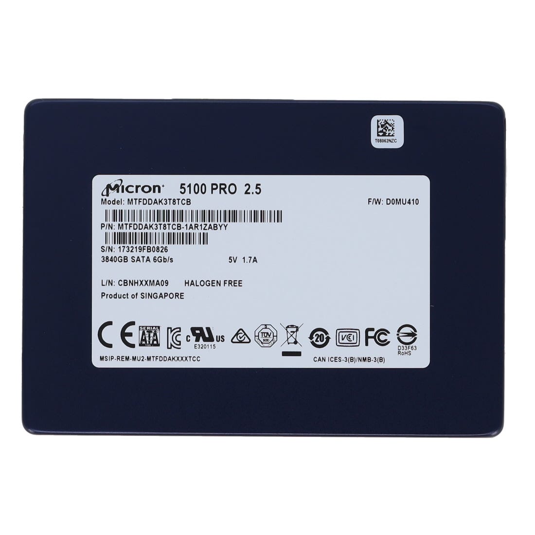 Micron 5100 PRO 3.84TB SATA 2.5" SSD