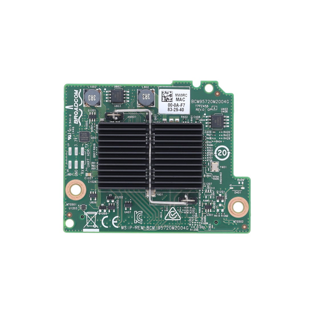 Dell MW9RC Broadcom 5720 1GB Quad Port Daughter Card