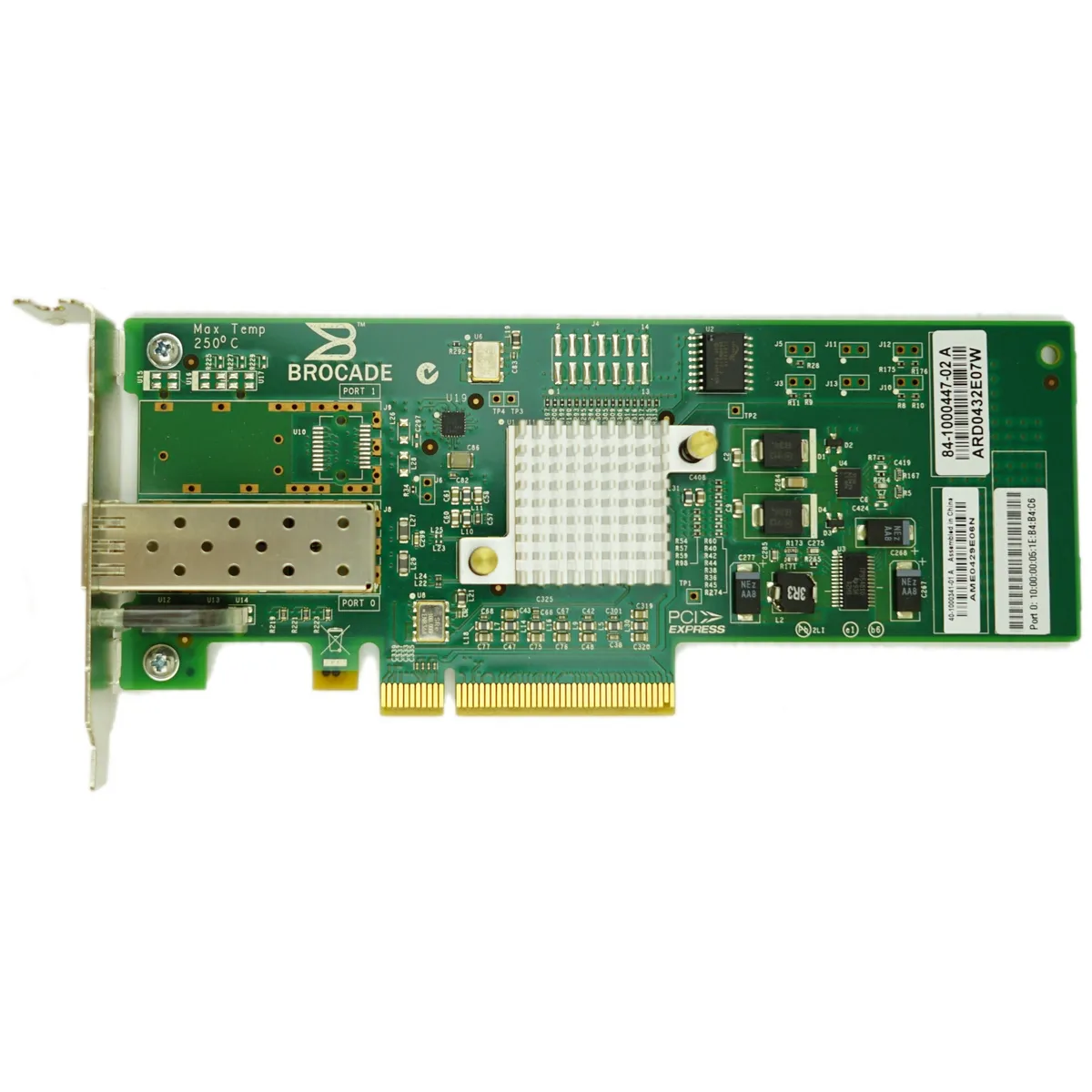 Brocade 815 Single Port - 8Gbps SFP+ Low Profile PCIe-x8 HBA