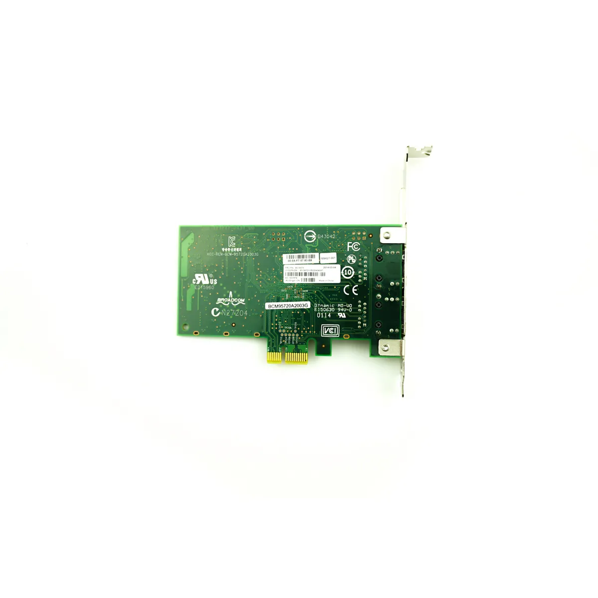 1Gbps (Dual Port) RJ-45 NIC - Broadcom BCM5720