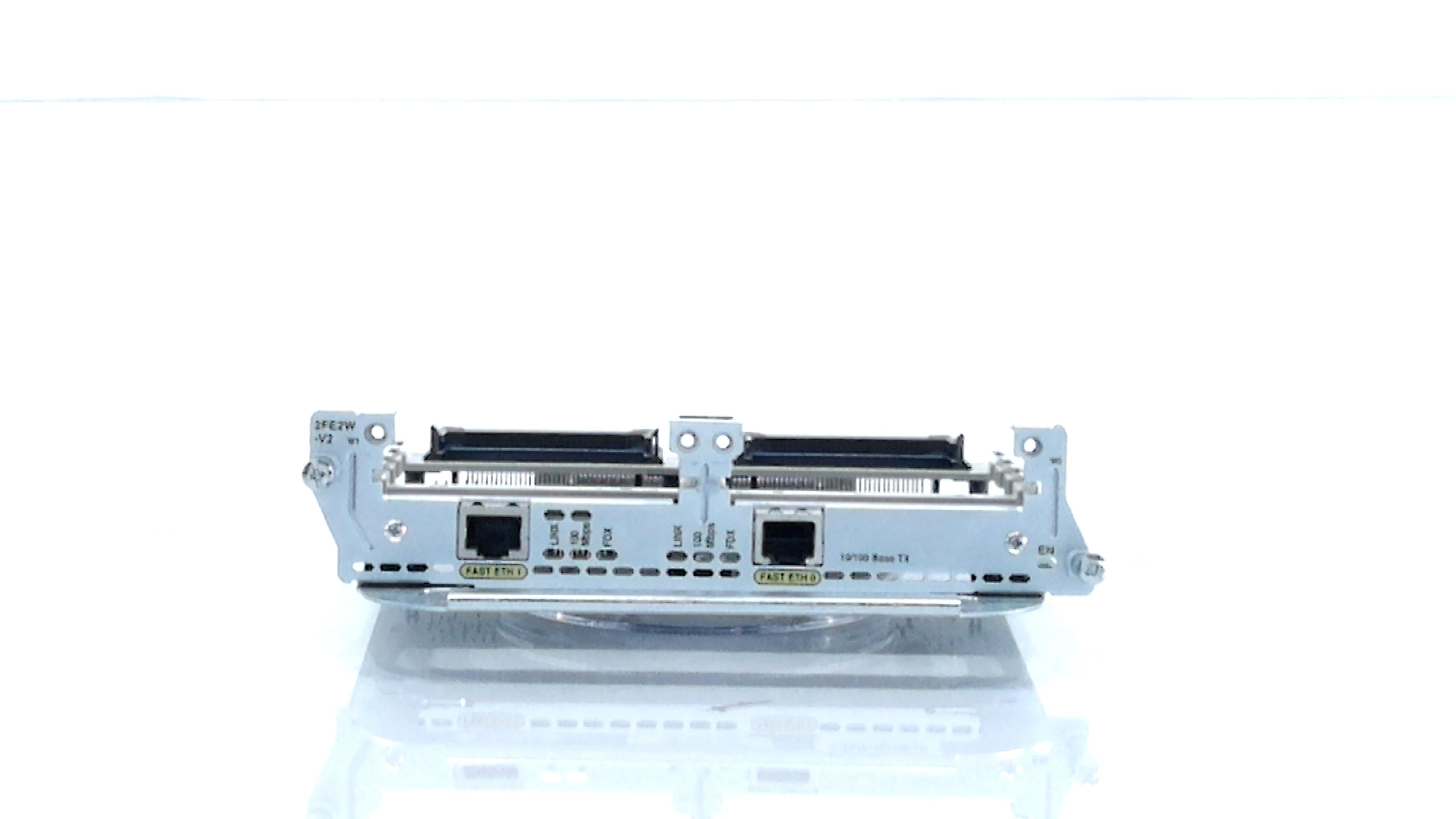 CISCO NM-2FE2W-V2 - 2-port 10/100 Ethernet with 2 WAN Card Slot Network Module