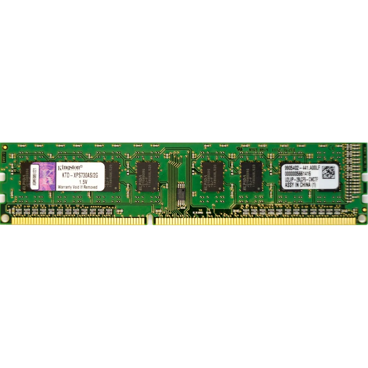 2GB PC3-8500U (DDR3-1066Mhz, 1RX8)