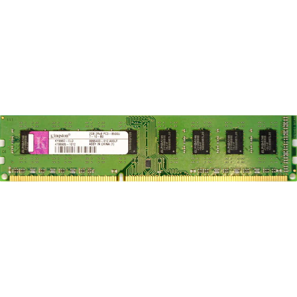 2GB PC3-8500U (DDR3-1066Mhz, 2RX8)