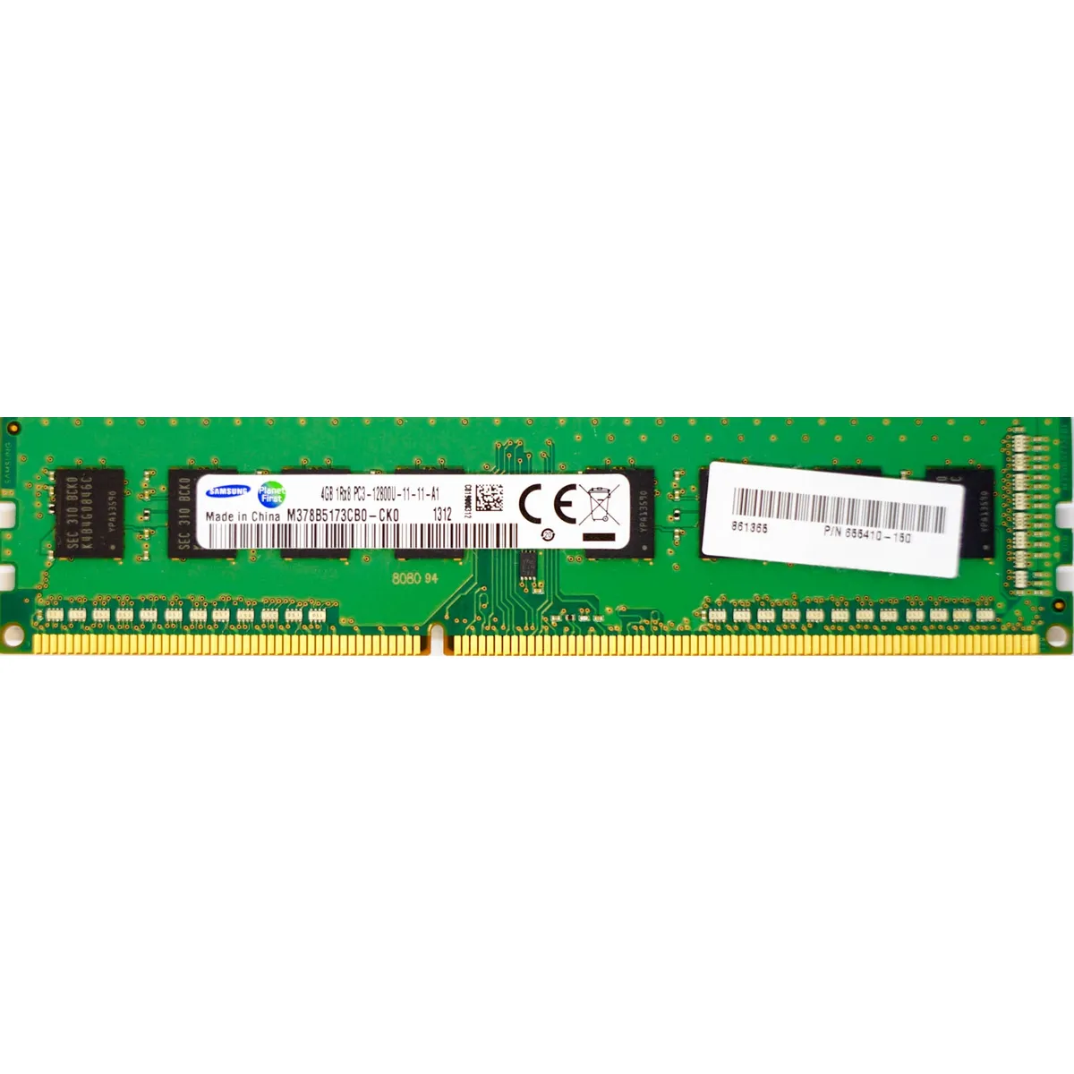 4GB PC3-12800U (DDR3-1600Mhz, 1RX8) Desktop PC RAM