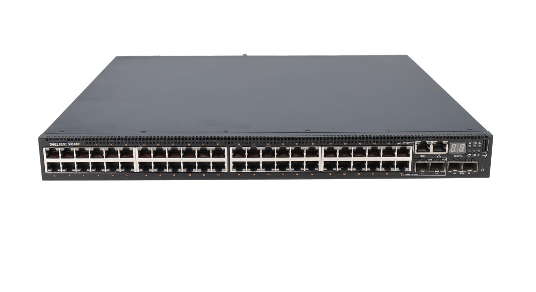 Dell S3148P PowerConnect S3148P 48 Port Gigabit PoE+ Managed Network S