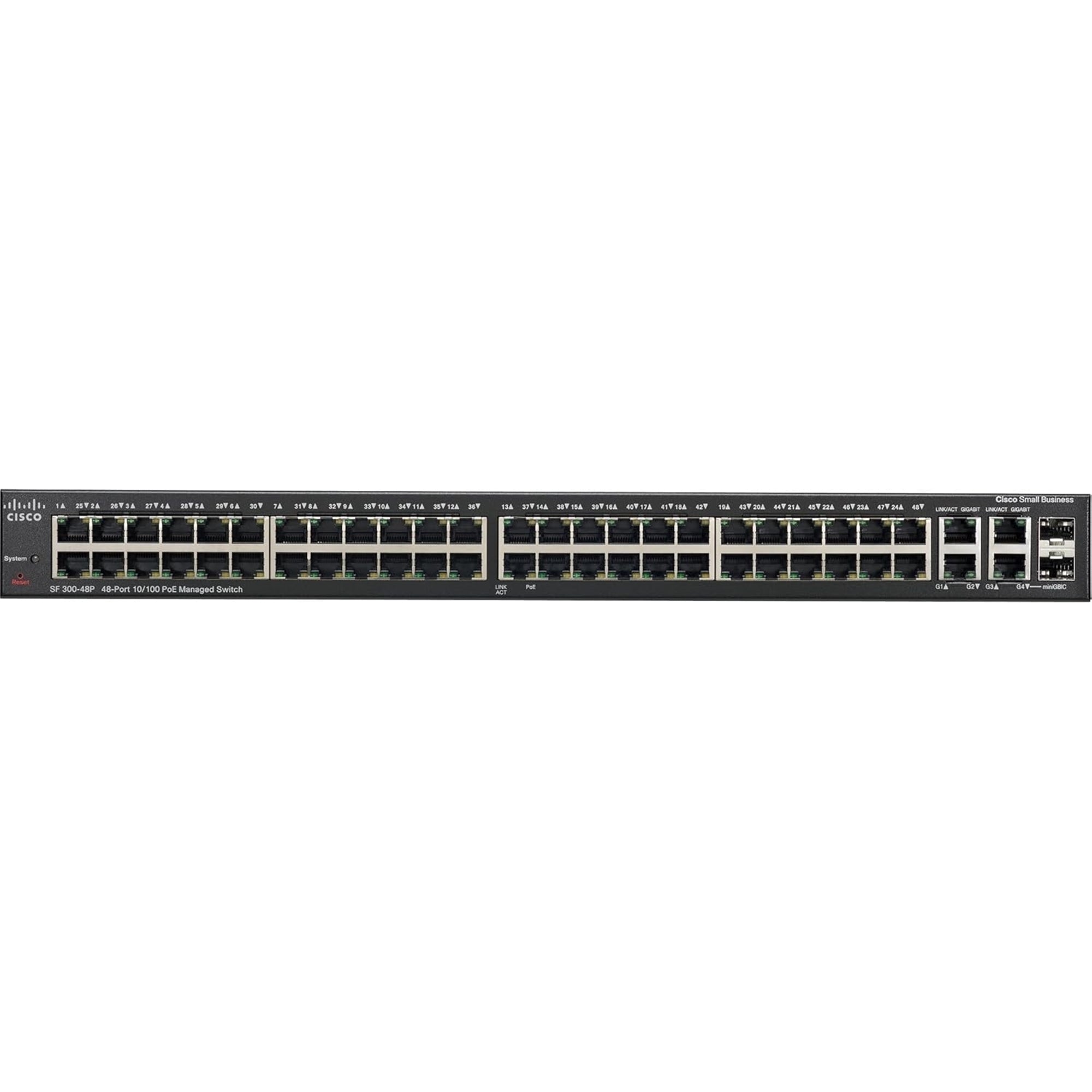 CISCO SRW248G4P-K9 - SF300-48-Port 10/100PoEMngdSwtch w/GigUplinks