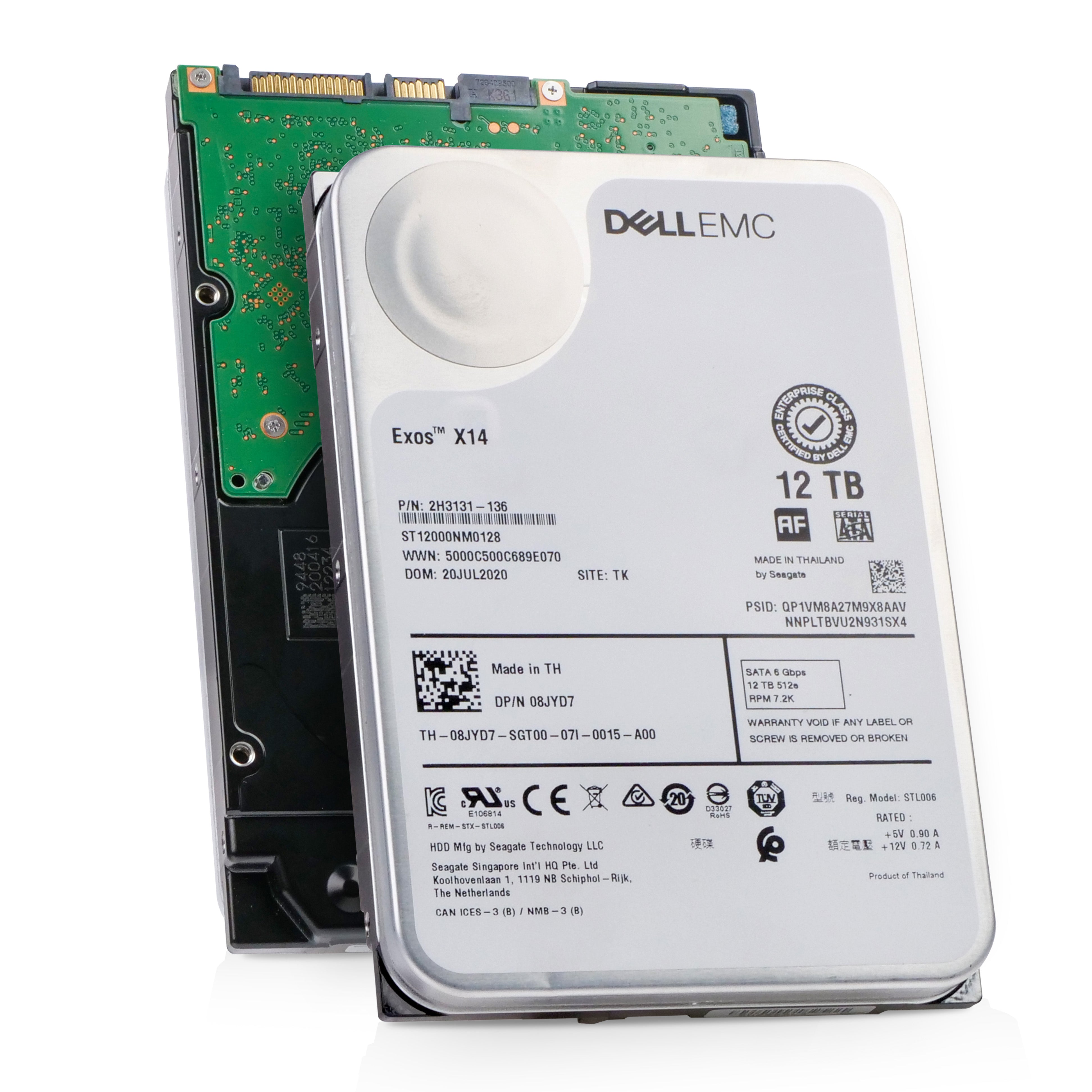 Dell ST12000NM0128 12TB 6Gbps 3.5inch SATA 7.2K HDD