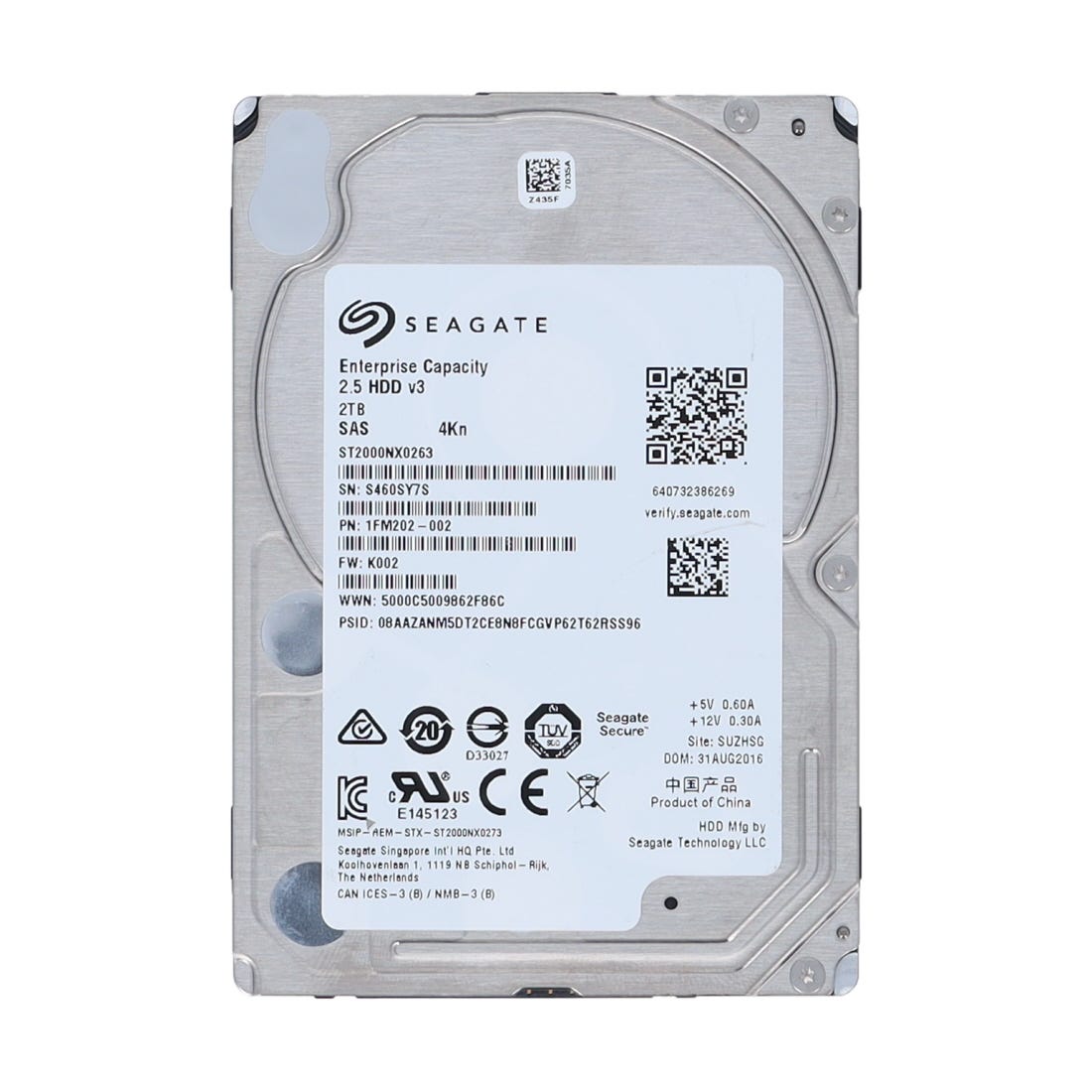 Seagate Exos 7E2000 2TB SAS 2.5" HDD