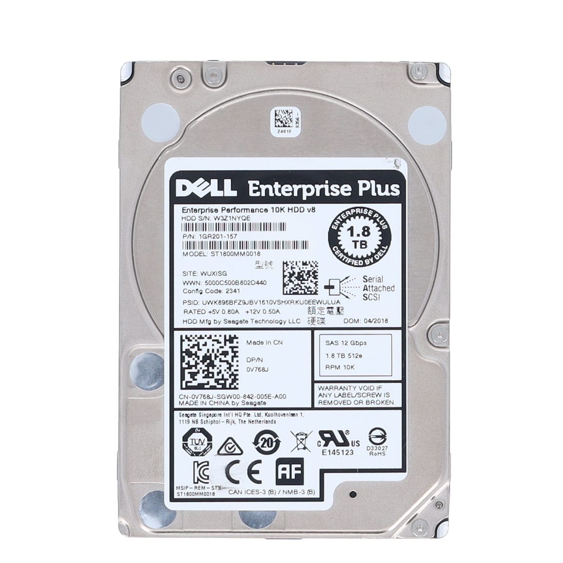 Dell 1.8TB SAS 2.5" HDD