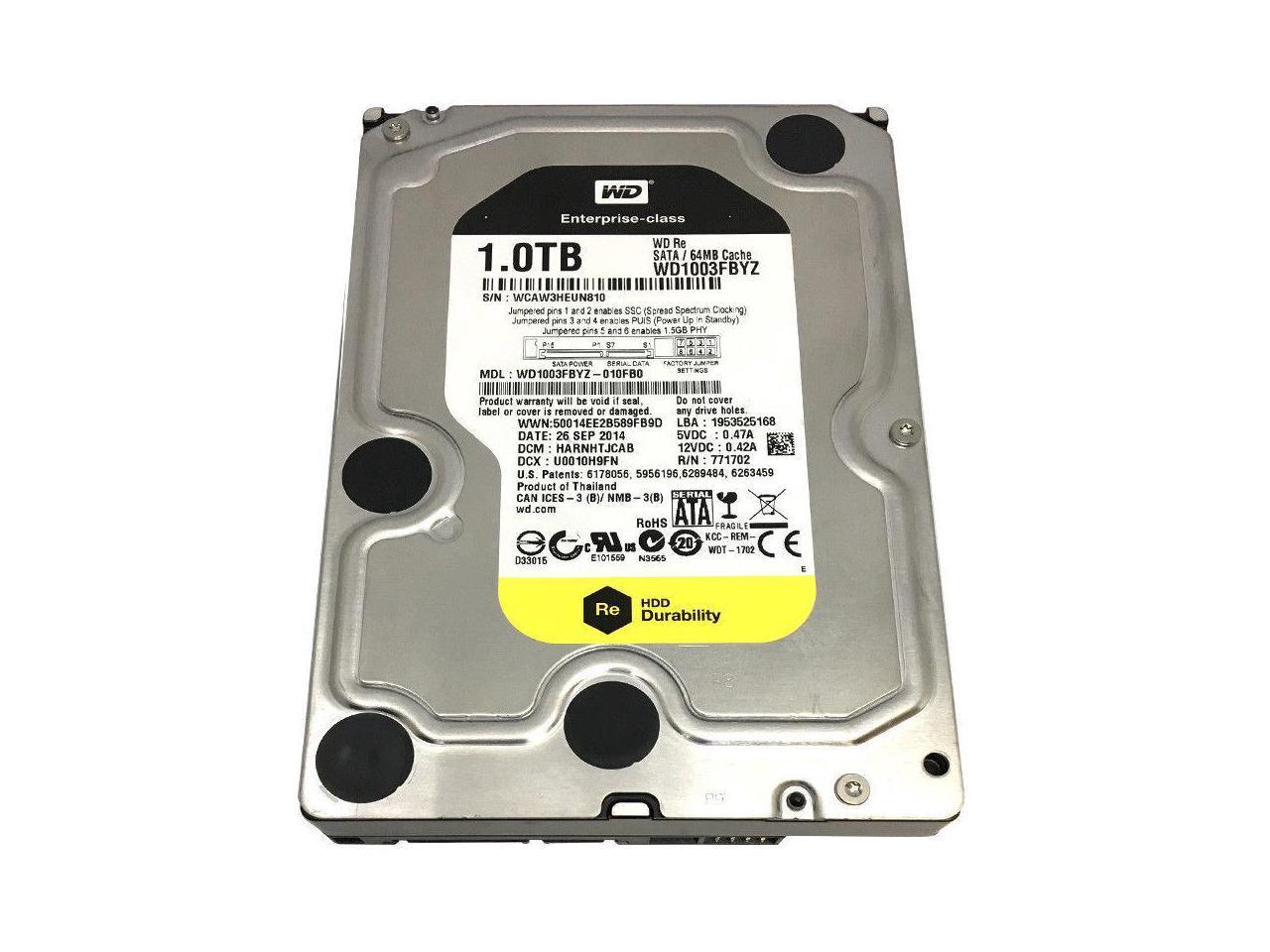 Western Digital WD1003FBYZ 1TB 7.2K 6G SATA 3.5" HDD